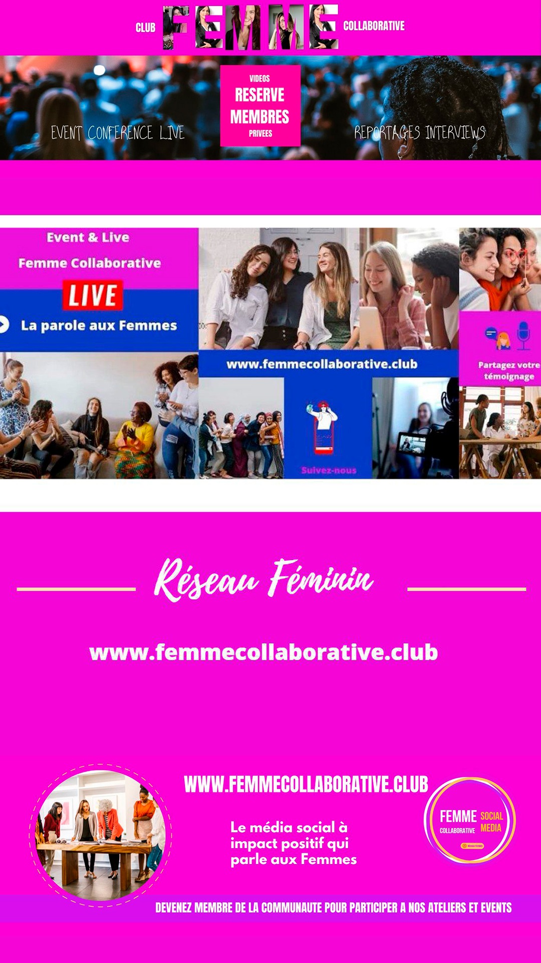 Femme Collaborative Club Réseau Féminin