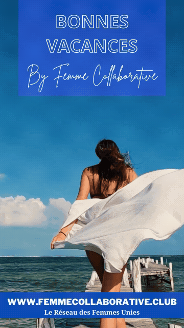 Femme Collaborative Bonnes Vacances