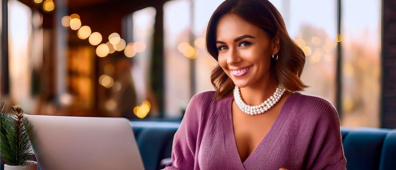 Femme Collaborative Connexion Membre