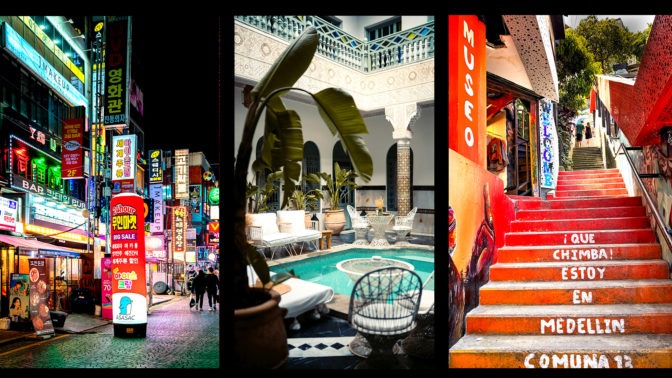 Femme Collaborative Voyage seoul-marrakech-medellin