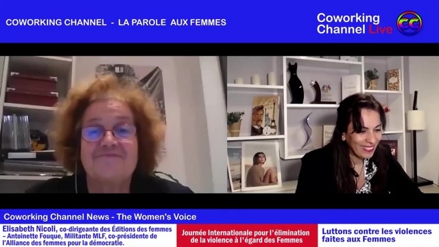 COWORKING-CHANNEL-presente-Elisabeth-Nicoli-Co-dirigeante-des-editions-des-Femmes-Militante-MLF